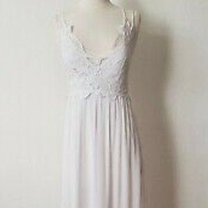 Maxi dress Size Small White Chic Wedding Boho